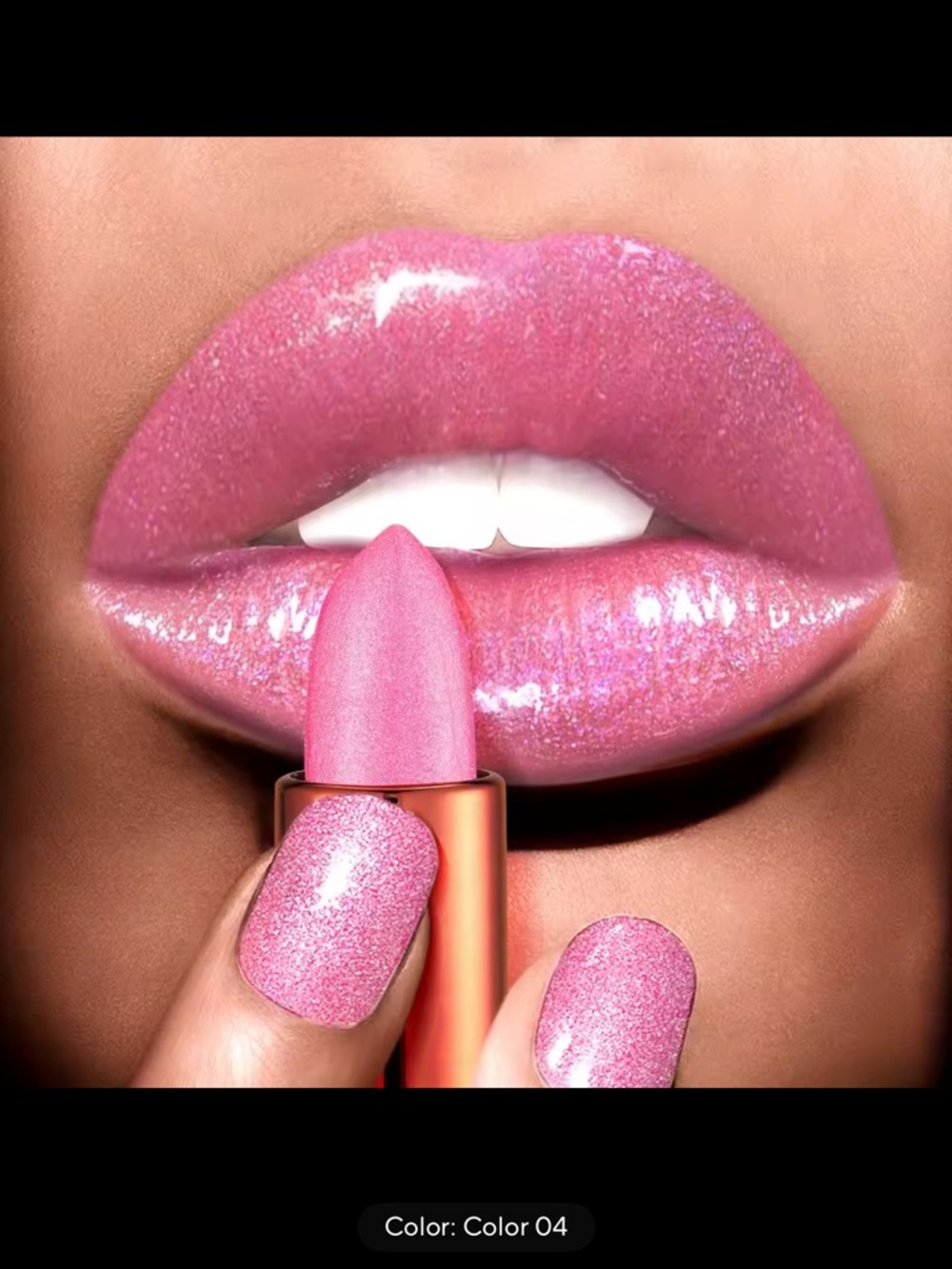 Shimmery Pink Lipstick - Color 04